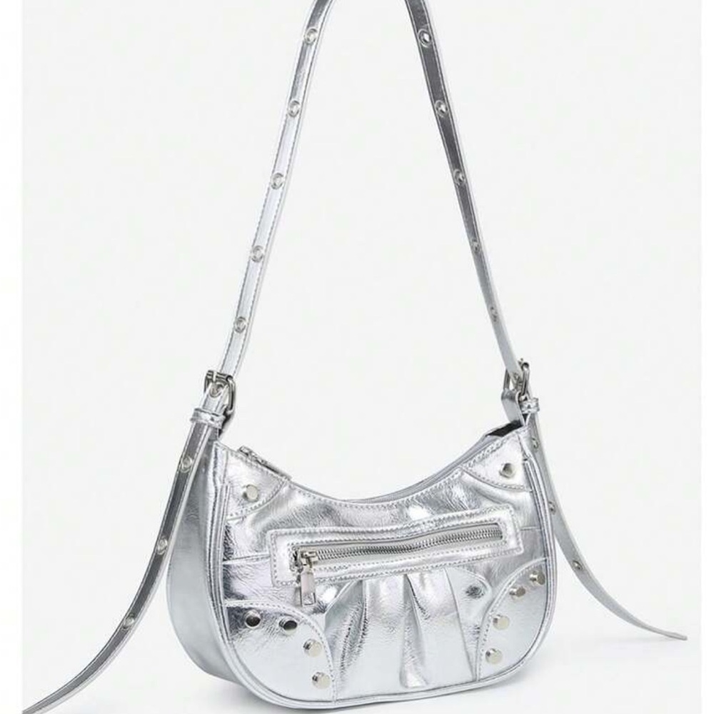 Metallic Silver Purse